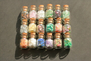 A beautiful little jewel that shines in a small vial
