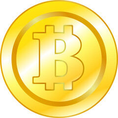 Obraz premium One bitcoin medal