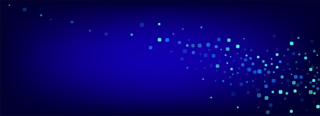 Naklejka premium Turquoise Square Effect Panoramic Vector Blue 