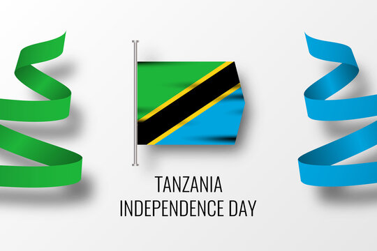Happy Independence Day Tanzania Illustration Template Design