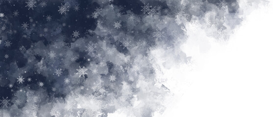 Fondo abstracto azul invierno con patrones de copos de nieve