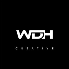 WDH Letter Initial Logo Design Template Vector Illustration