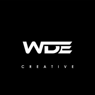 WDE Letter Initial Logo Design Template Vector Illustration