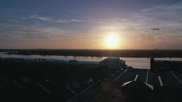 Near The Warehouse District In New Orleans Sunrise