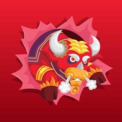 chinese new year 2021. year of the ox.	