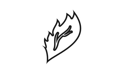 Simple leaf illustration vector
