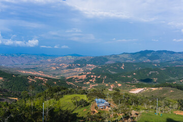 Landscape mountains in Colombia