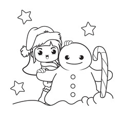 coloring book with cute girl christmas character collection (29)