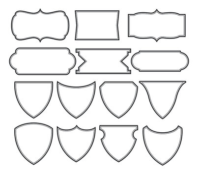 Set of frames border design