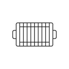 Grilled icon design isolated on white background