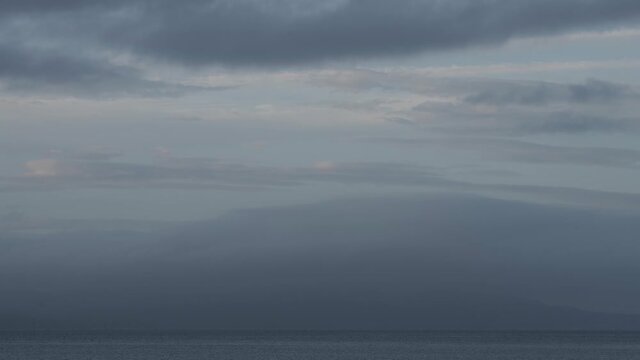 Time lapse footage of clouds over Oslofjord in Southern Norway