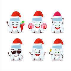 Santa Claus emoticons with salt shaker cartoon character