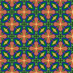 colorful symmetrical repeating patterns for textiles, ceramic tiles, wallpapers and designs. seamless image.