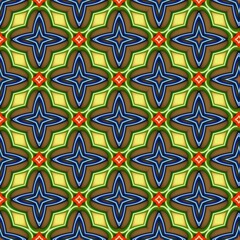 colorful symmetrical repeating patterns for textiles, ceramic tiles, wallpapers and designs. seamless image.