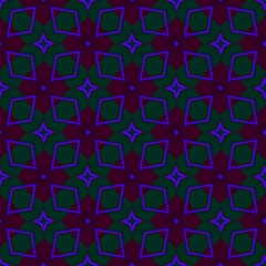 colorful symmetrical repeating patterns for textiles, ceramic tiles, wallpapers and designs. seamless image.