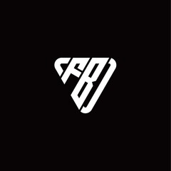 Initial Letter F B Linked Triangle Design Logo