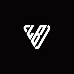 Initial Letter L B Linked Triangle Design Logo