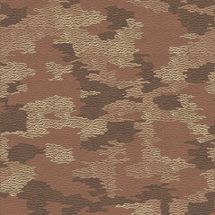 Fiber seamless camo texture. Weave pattern thread. Urban camouflage textile. Yarn rough knit background. Vector wallpaper urban camouflage textile - obrazy, fototapety, plakaty