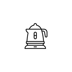 Electric Kettle vector icon, water boiler symbol. Teapot kettle icon. Modern, simple flat vector illustration for web site or mobile app