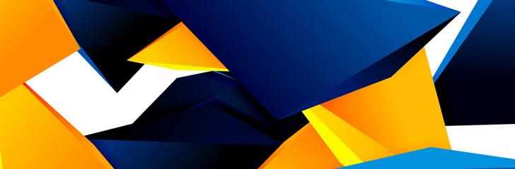 Triangle mosaic abstract background, 3d triangular low poly shapes. Geometric vector illustration for covers, banners, flyers and posters and other