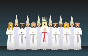 Lucia celebration the 13th of December is an old swedish tradition.