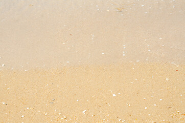 fine sand texture on the beach