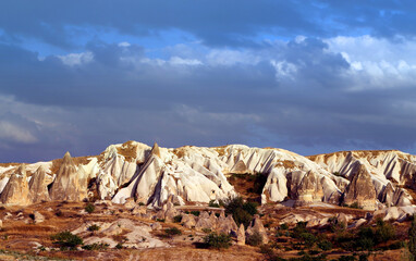Fototapeta na wymiar Photo bright beautiful mountains in Cappadocia