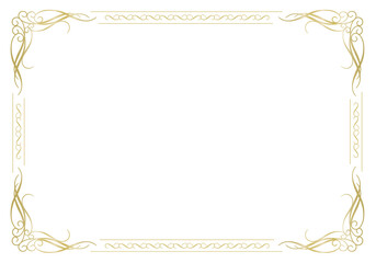 Elegant vintage ornamental frame (gold)	