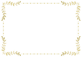 Elegant vintage ornamental frame (gold)