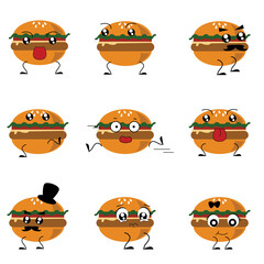 food hamburger emoticons