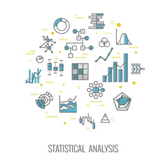 Illustration of data visualisation for presentation.