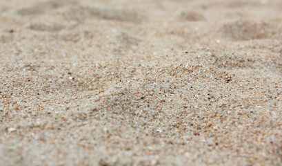 Fototapeta na wymiar Close up soil in beach