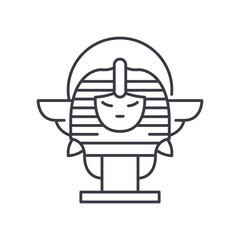 Museum concept icon, linear isolated illustration, thin line vector, web design sign, outline concept symbol with editable stroke on white background.