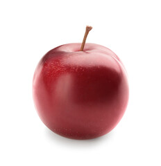 Fresh ripe plum isolated on white background