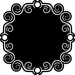 Ornamental decorative frame. Vector illustration. 