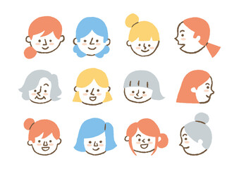 女性のアイコン