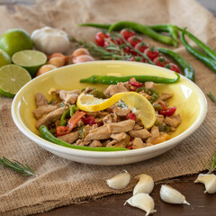 chinese chicken appetizer healthy food - turkish name cin tavugu