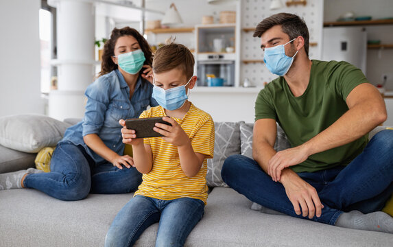 Modern Family At Preventive Quarantine Due To Global Pandemia