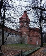 Widoki krakowskich zabytków i zaułków, nawet  w jesienny szary  mglisty dzieńsą piękne i...
