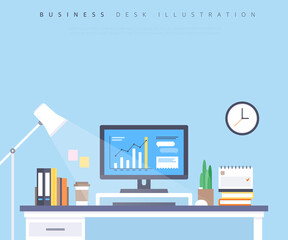 Business Desk Illustration