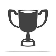 Trophy icon transparent vector isolated