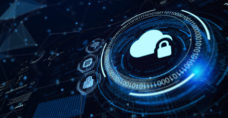 Fototapeta premium Cyber security data protection business technology privacy concept.