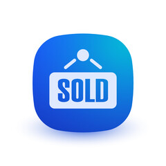 Sold Sign - Button