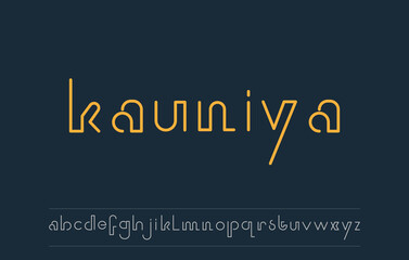 vector illustration of small letter a to z logo design