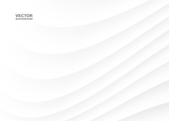 Abstract .Geometric white paper background , light and shadow. Vector.