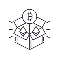 Money reward icon, linear isolated illustration, thin line vector, web design sign, outline concept symbol with editable stroke on white background.