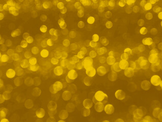 Shiny festive golden bokeh background