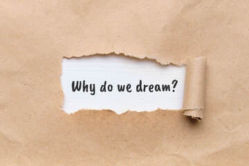 Popular question in psychology - Why do we dream