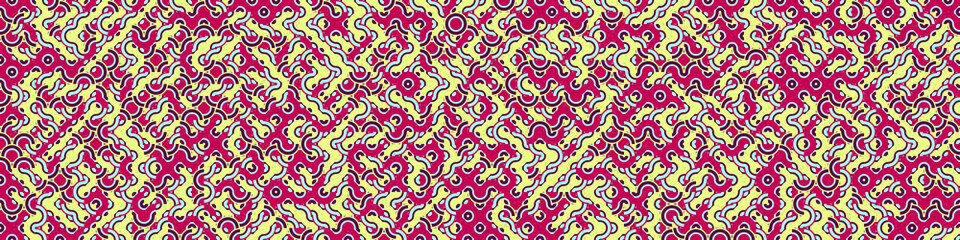 Abstract Geometric Pattern generative computational art illustration