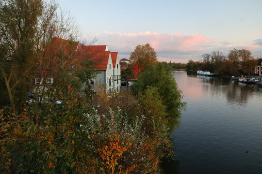 Vue du canal de la Seule à Wambrechies